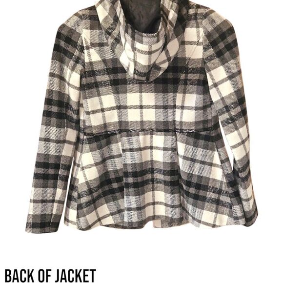 AEROPOSTALE Women's Warm Plaid Winter Peacoat Size Small - Picture 10 of 16